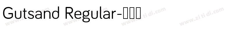 Gutsand Regular字体转换